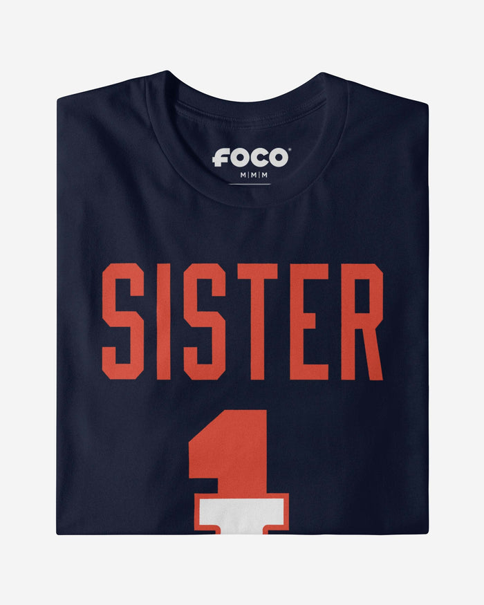 Illinois Fighting Illini Number 1 Sister T-Shirt FOCO - FOCO.com