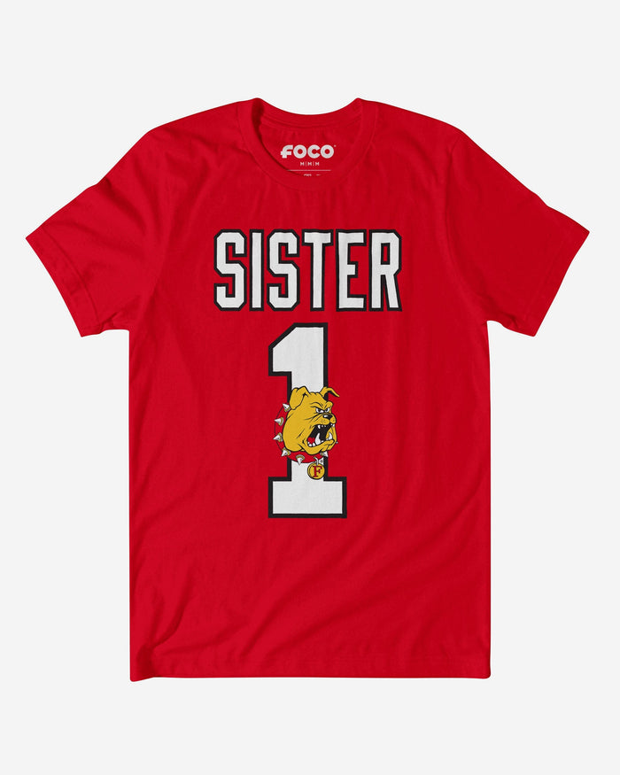 Ferris State Bulldogs Number 1 Sister T-Shirt FOCO S - FOCO.com