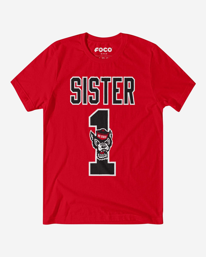 NC State Wolfpack Number 1 Sister T-Shirt FOCO S - FOCO.com