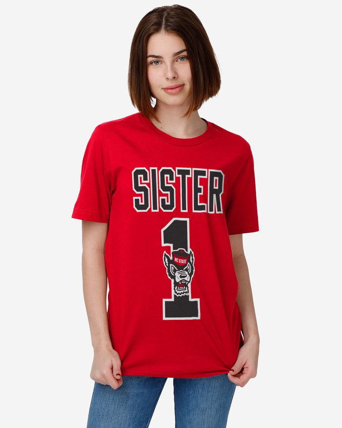 NC State Wolfpack Number 1 Sister T-Shirt FOCO - FOCO.com