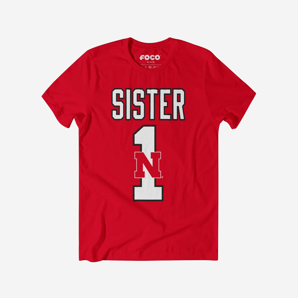 Nebraska Cornhuskers Number 1 Sister T-Shirt FOCO S - FOCO.com