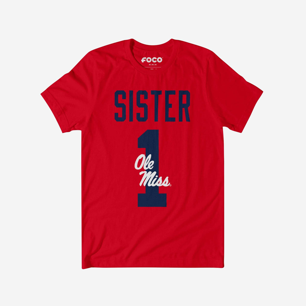 Ole Miss Rebels Number 1 Sister T-Shirt FOCO S - FOCO.com