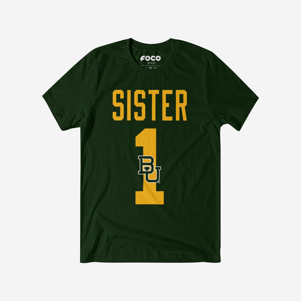 Baylor Bears Number 1 Sister T-Shirt FOCO S - FOCO.com