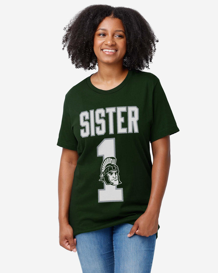 Michigan State Spartans Number 1 Sister T-Shirt FOCO - FOCO.com