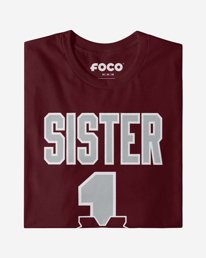 Mississippi State Bulldogs Number 1 Sister T-Shirt FOCO - FOCO.com