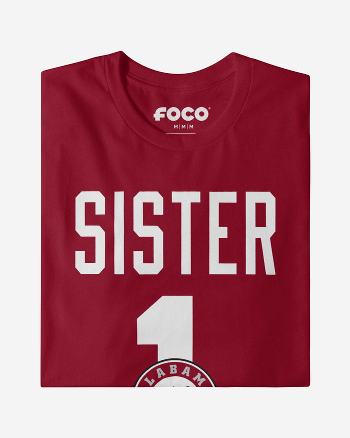 Alabama Crimson Tide Number 1 Sister T-Shirt FOCO - FOCO.com