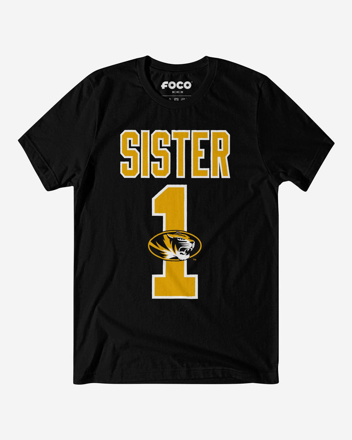 Missouri Tigers Number 1 Sister T-Shirt FOCO S - FOCO.com