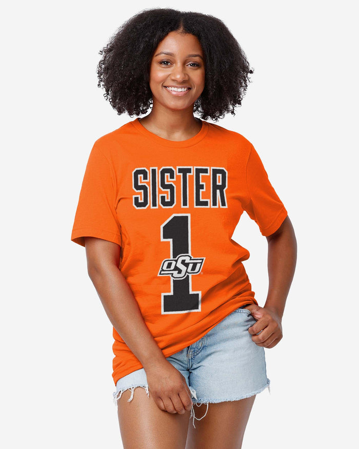 Oklahoma State Cowboys Number 1 Sister T-Shirt FOCO - FOCO.com