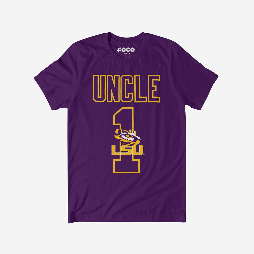 LSU Tigers Number 1 Uncle T-Shirt FOCO S - FOCO.com