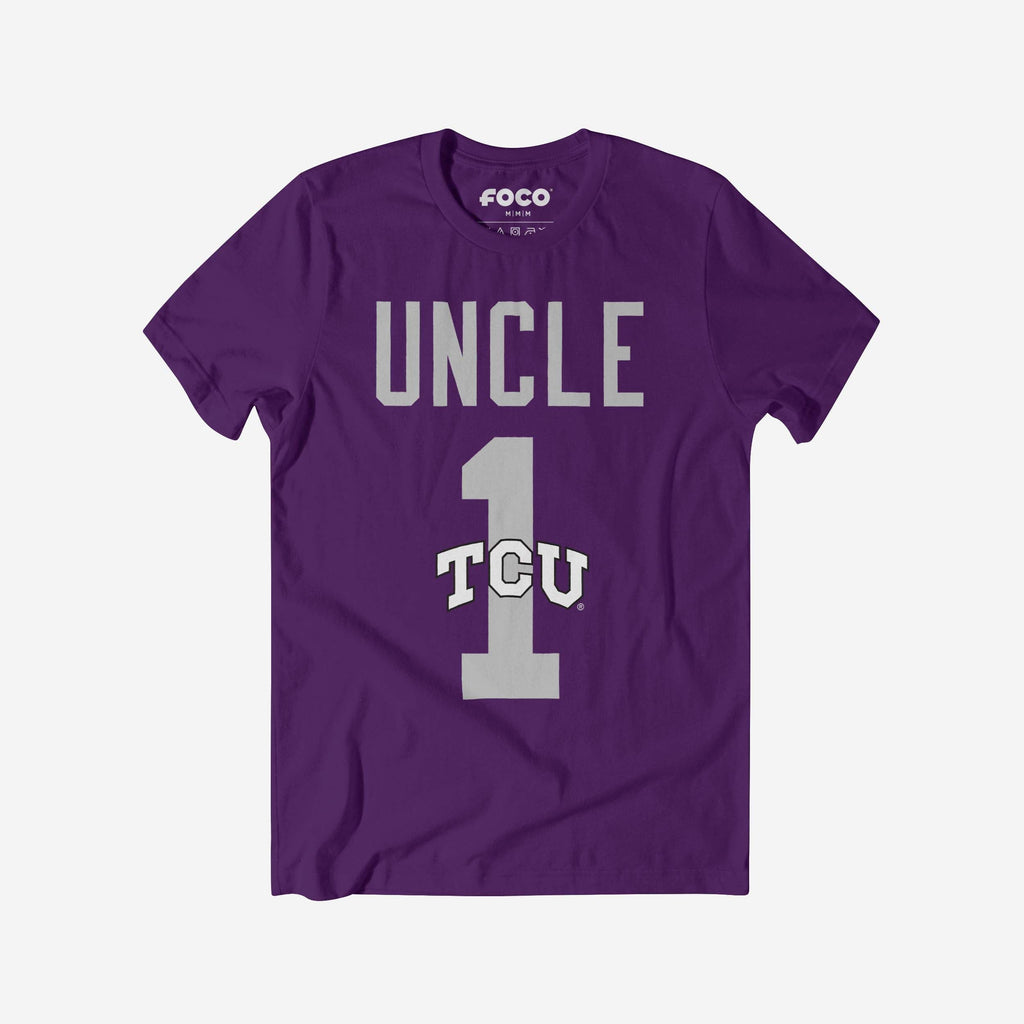 TCU Horned Frogs Number 1 Uncle T-Shirt FOCO S - FOCO.com