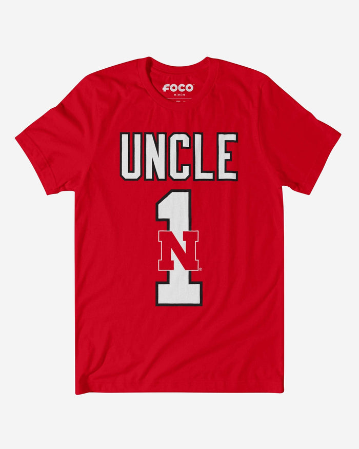 Nebraska Cornhuskers Number 1 Uncle T-Shirt FOCO S - FOCO.com