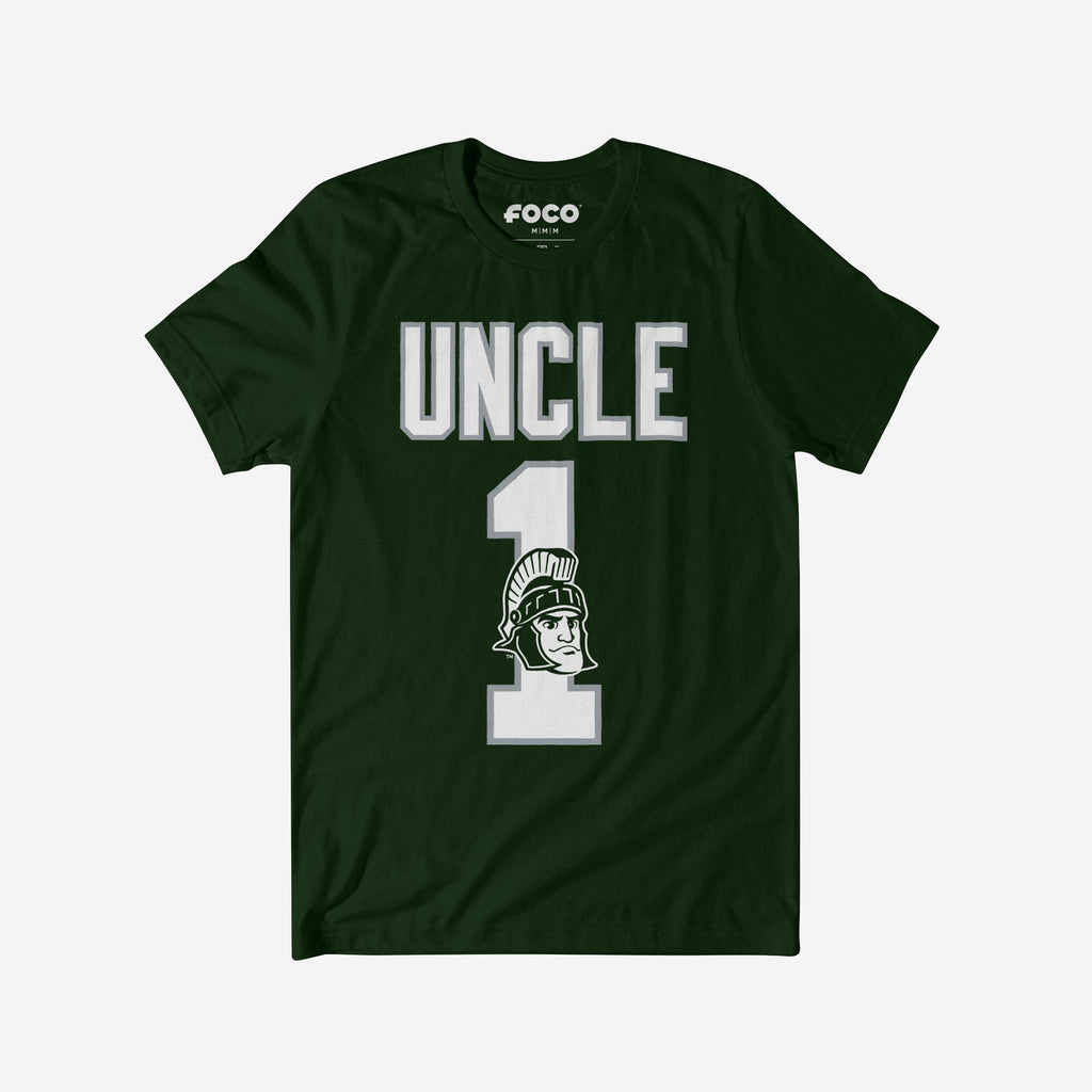 Michigan State Spartans Number 1 Uncle T-Shirt FOCO S - FOCO.com