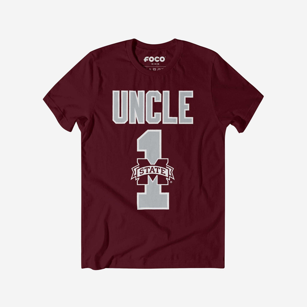 Mississippi State Bulldogs Number 1 Uncle T-Shirt FOCO S - FOCO.com