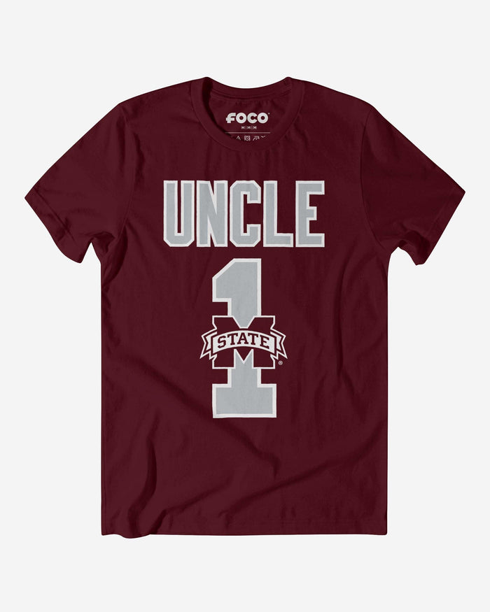 Mississippi State Bulldogs Number 1 Uncle T-Shirt FOCO S - FOCO.com