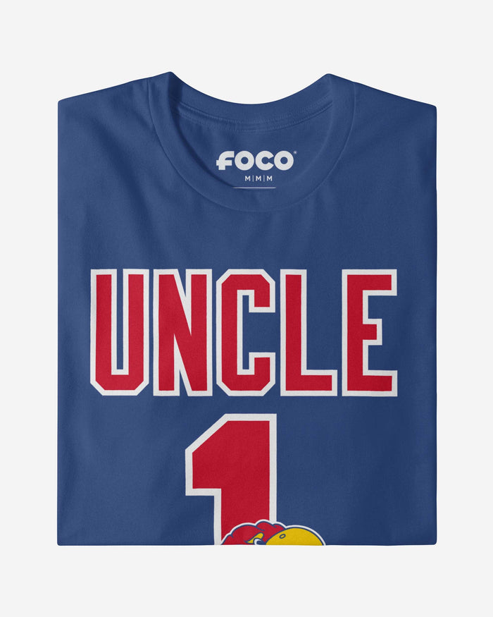 Kansas Jayhawks Number 1 Uncle T-Shirt FOCO - FOCO.com