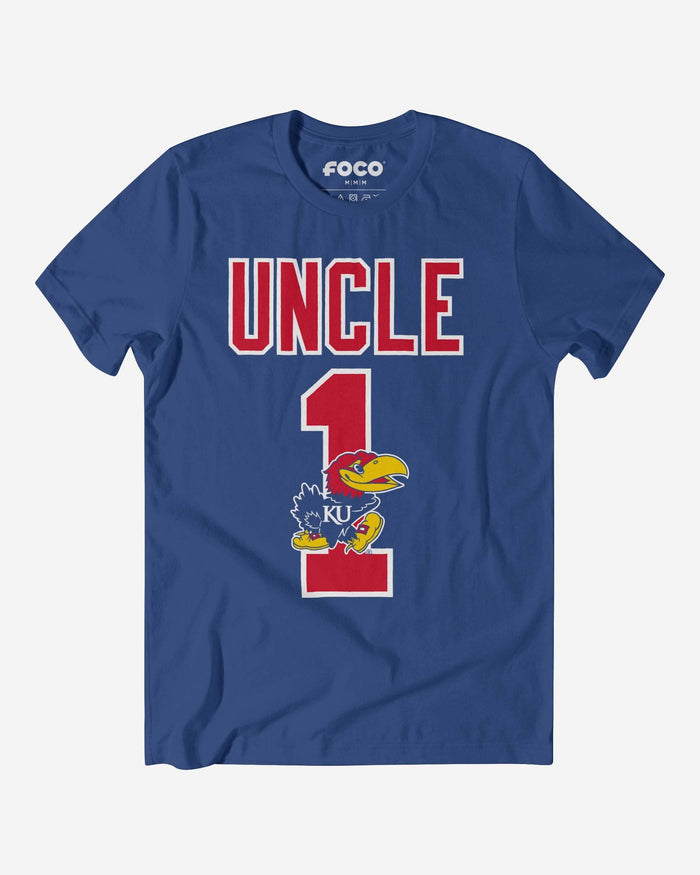 Kansas Jayhawks Number 1 Uncle T-Shirt FOCO S - FOCO.com
