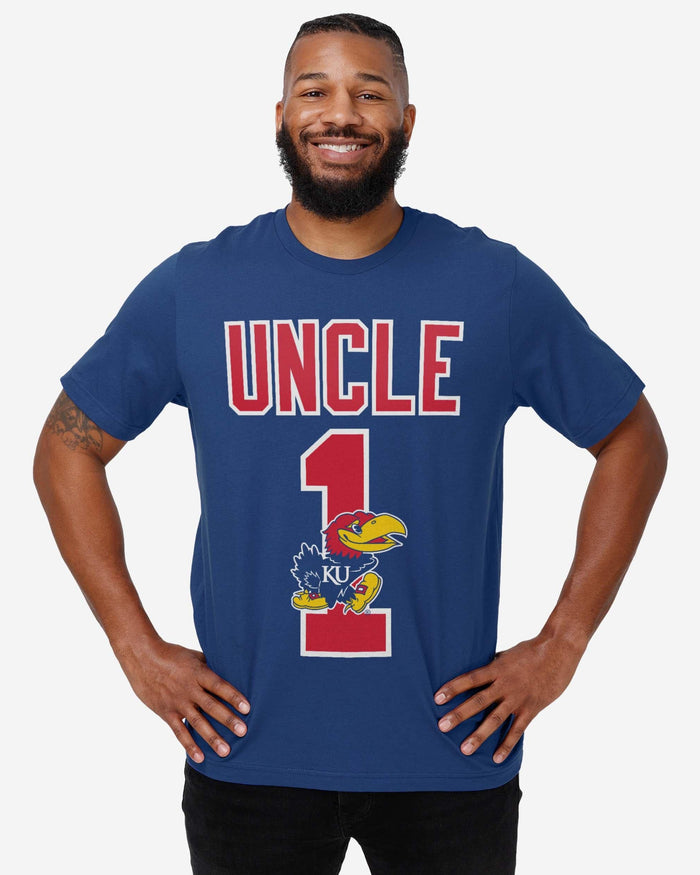 Kansas Jayhawks Number 1 Uncle T-Shirt FOCO - FOCO.com