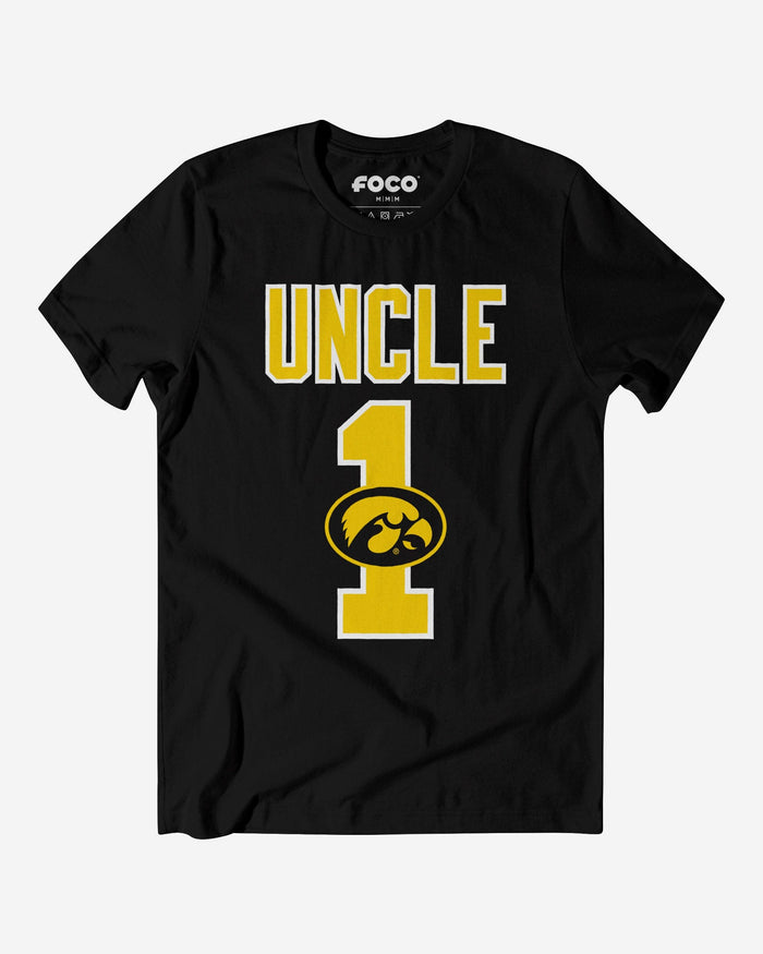 Iowa Hawkeyes Number 1 Uncle T-Shirt FOCO S - FOCO.com