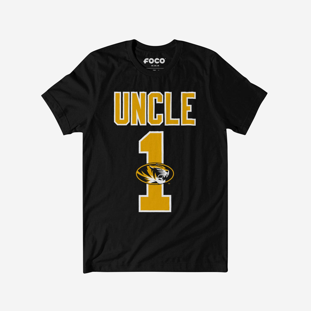 Missouri Tigers Number 1 Uncle T-Shirt FOCO S - FOCO.com