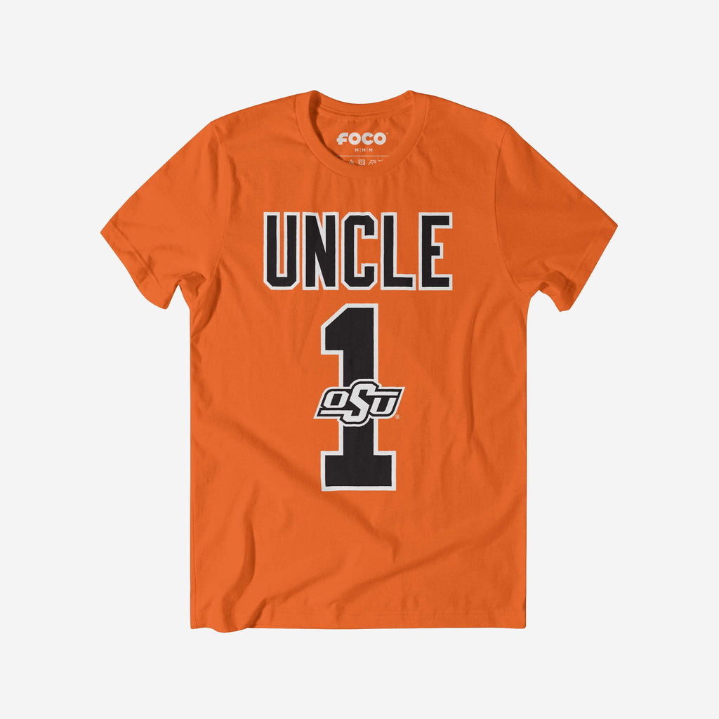 Oklahoma State Cowboys Number 1 Uncle T-Shirt FOCO S - FOCO.com