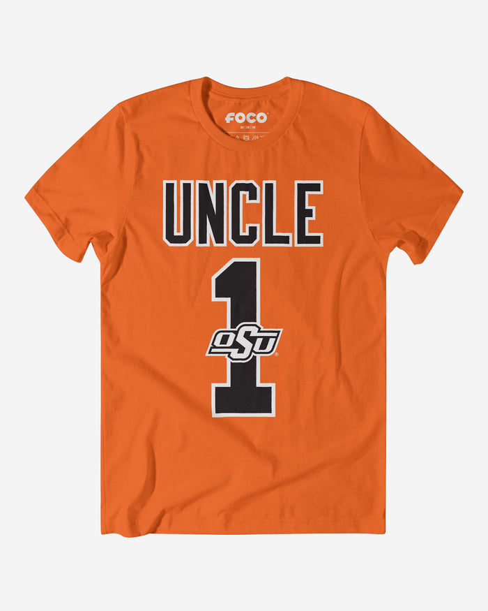 Oklahoma State Cowboys Number 1 Uncle T-Shirt FOCO S - FOCO.com