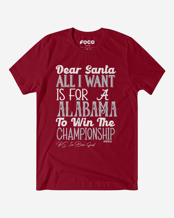 Alabama Crimson Tide All I Want T-Shirt FOCO S - FOCO.com