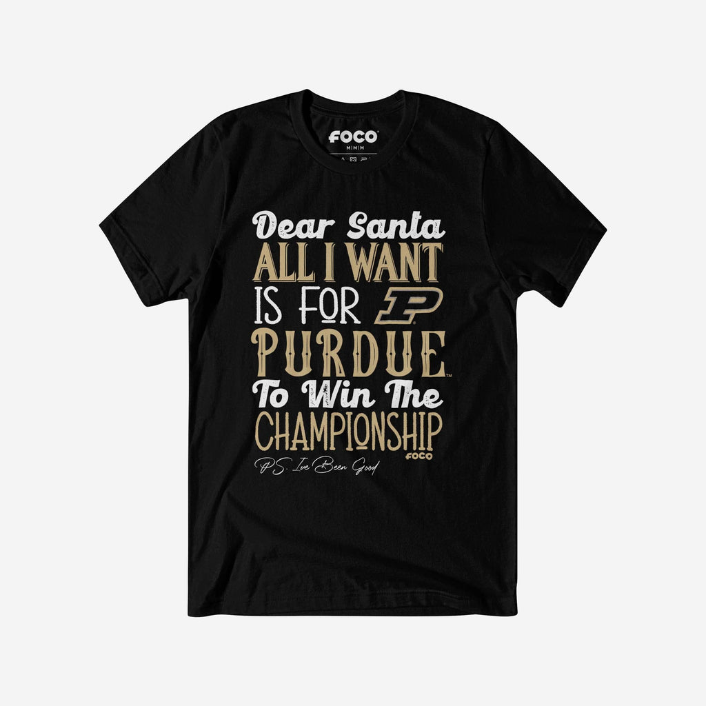 Purdue Boilermakers All I Want T-Shirt FOCO S - FOCO.com