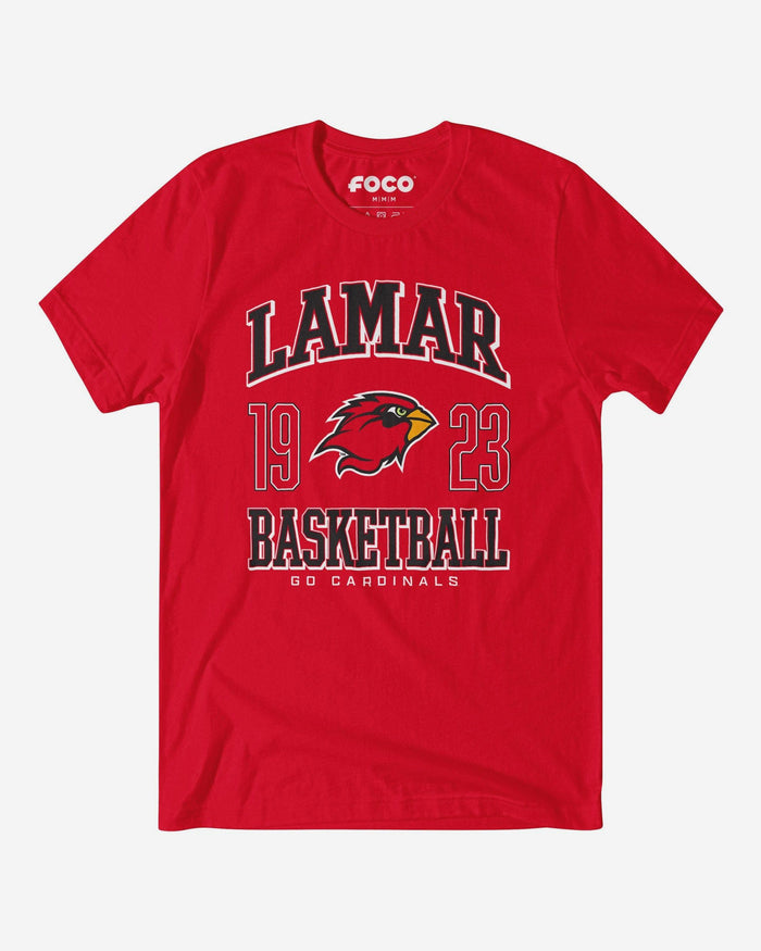 Lamar Cardinals Basketball T-Shirt FOCO S - FOCO.com
