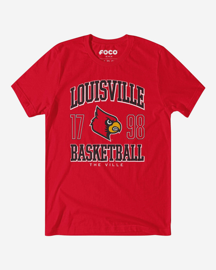 Louisville Cardinals Basketball T-Shirt FOCO S - FOCO.com