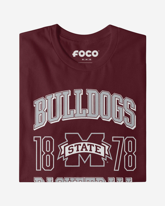 Mississippi State Bulldogs Basketball T-Shirt FOCO S - FOCO.com