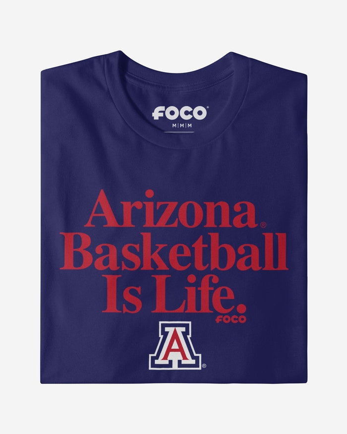 Arizona Wildcats Basketball is Life T-Shirt FOCO - FOCO.com