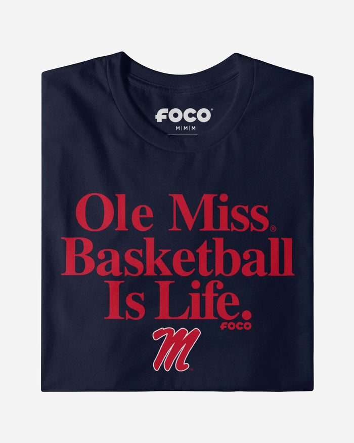 Ole Miss Rebels Basketball is Life T-Shirt FOCO - FOCO.com