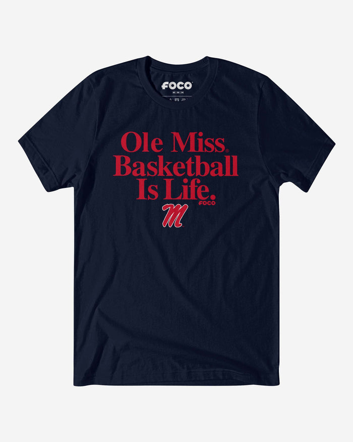 Ole Miss Rebels Basketball is Life T-Shirt FOCO S - FOCO.com
