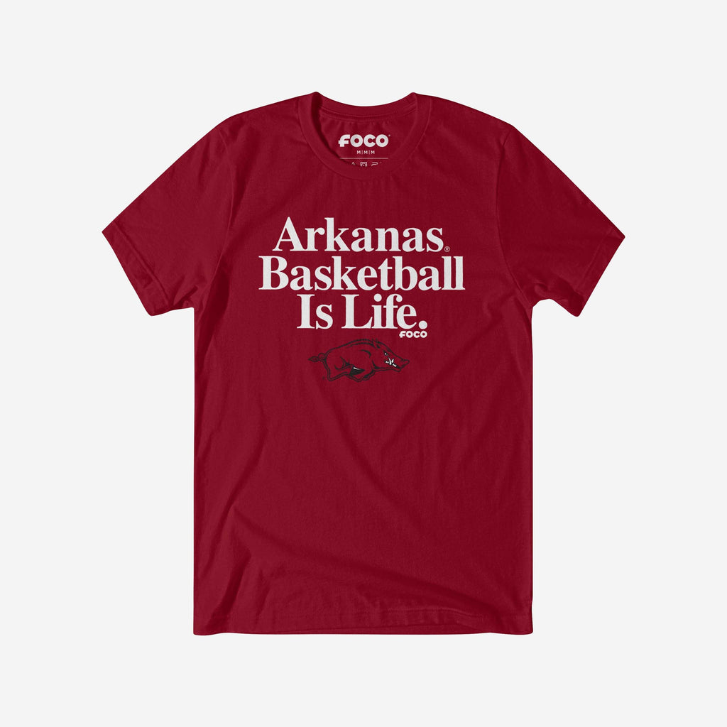 Arkansas Razorbacks Basketball is Life T-Shirt FOCO S - FOCO.com