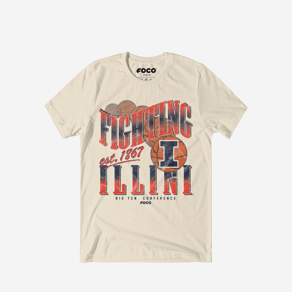 Illinois Fighting Illini Baller Bounce T-Shirt FOCO S - FOCO.com
