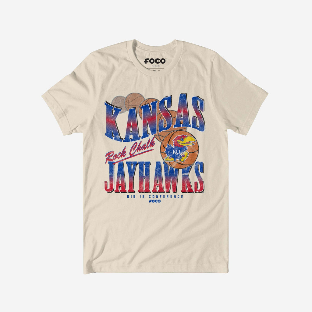 Kansas Jayhawks Baller Bounce T-Shirt FOCO S - FOCO.com