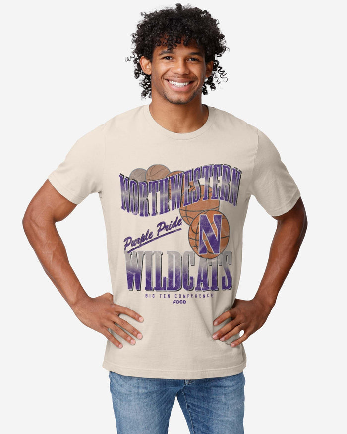 Northwestern Wildcats Baller Bounce T-Shirt FOCO - FOCO.com