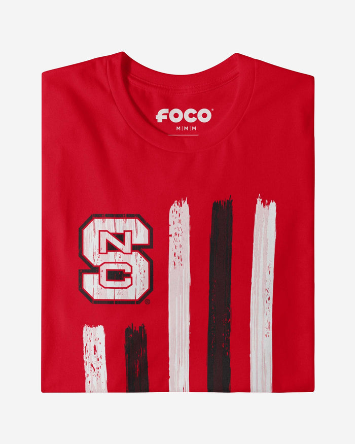 NC State Wolfpack Brushstroke Flag T-Shirt FOCO - FOCO.com