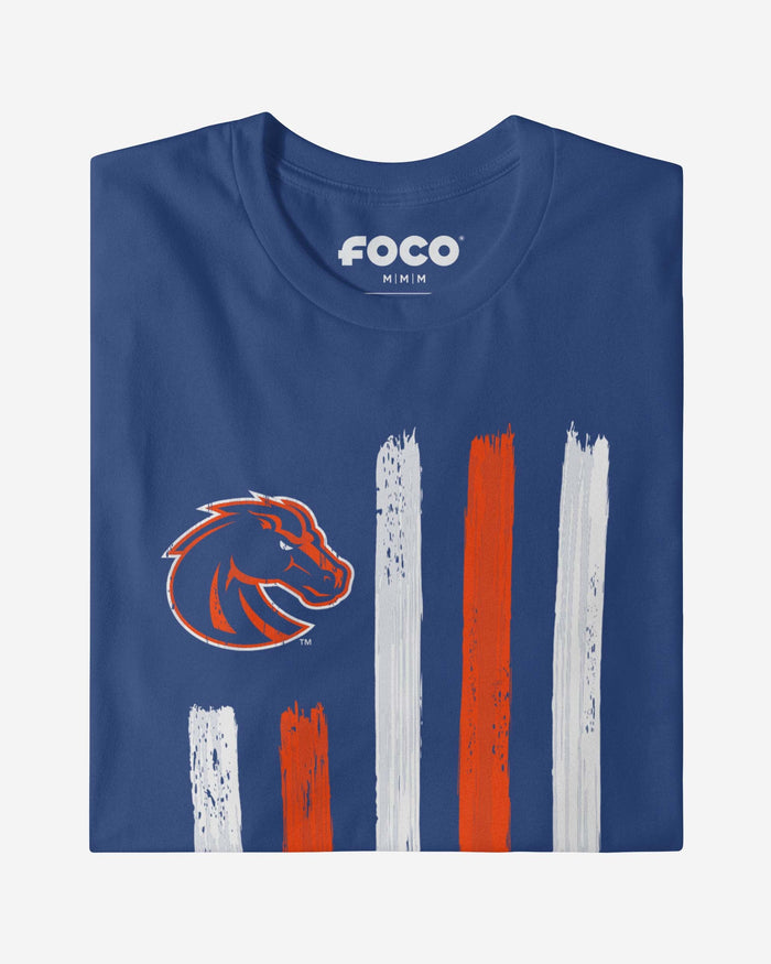 Boise State Broncos Brushstroke Flag T-Shirt FOCO - FOCO.com