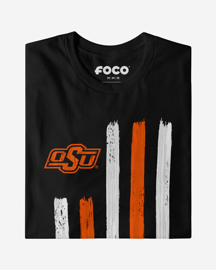 Oklahoma State Cowboys Brushstroke Flag T-Shirt FOCO - FOCO.com