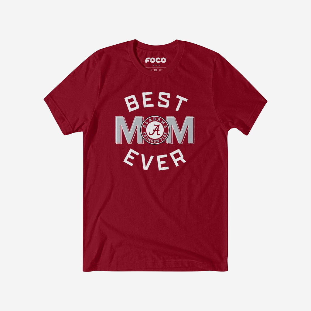 Alabama Crimson Tide Best Mom Ever Arched T-Shirt FOCO S - FOCO.com
