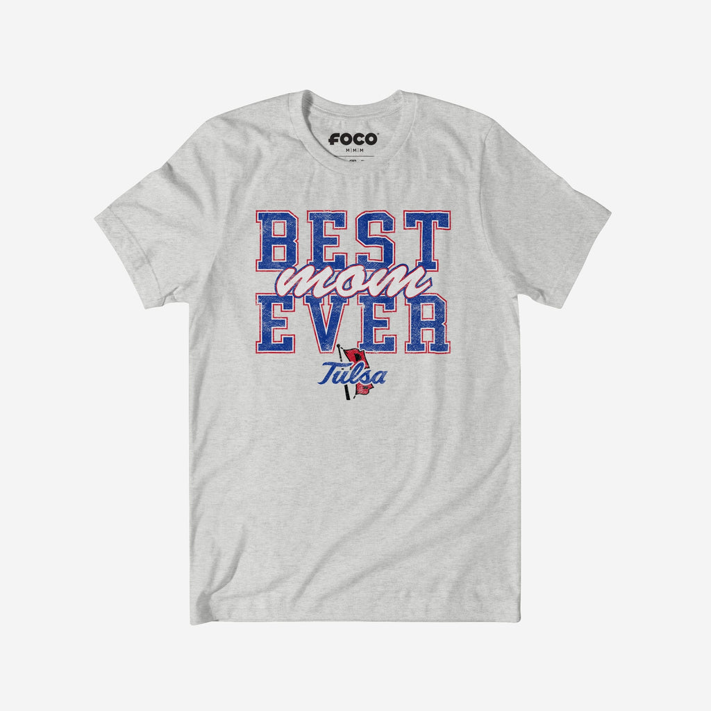 Tulsa Golden Hurricane Best Mom Ever Stacked T-Shirt FOCO S - FOCO.com