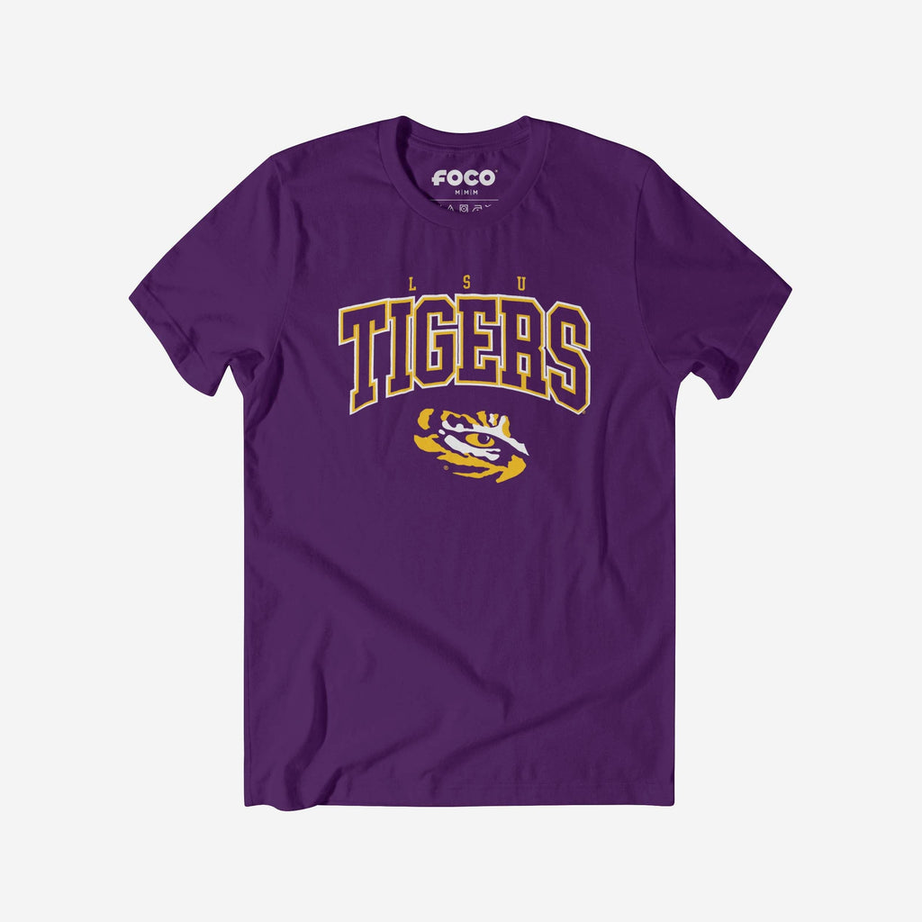 LSU Tigers Classic Logo T-Shirt FOCO Team Purple S - FOCO.com