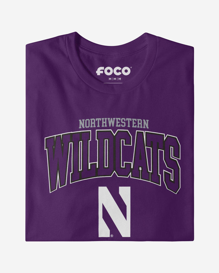 Northwestern Wildcats Classic Logo T-Shirt FOCO - FOCO.com