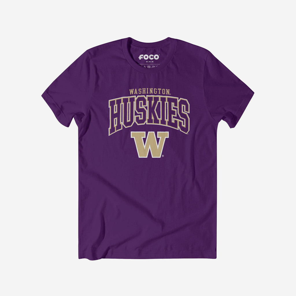 Washington Huskies Classic Logo T-Shirt FOCO Team Purple S - FOCO.com