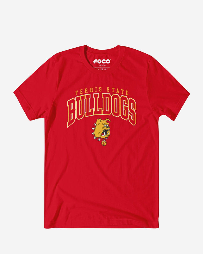 Ferris State Bulldogs Classic Logo T-Shirt FOCO Red S - FOCO.com
