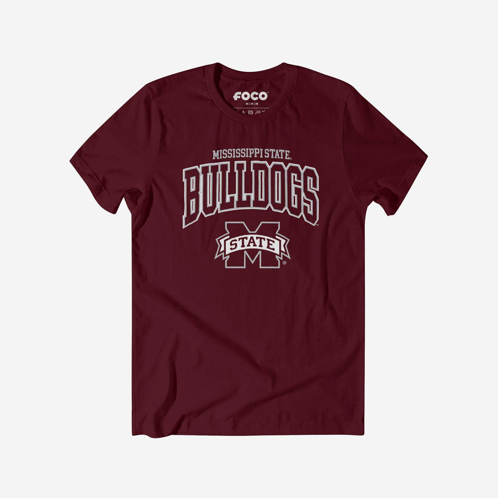 Mississippi State Bulldogs Classic Logo T-Shirt FOCO Maroon S - FOCO.com