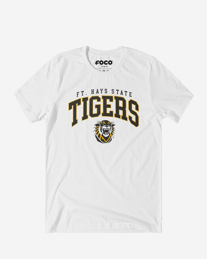 Fort Hays State Tigers Classic Logo T-Shirt FOCO White S - FOCO.com