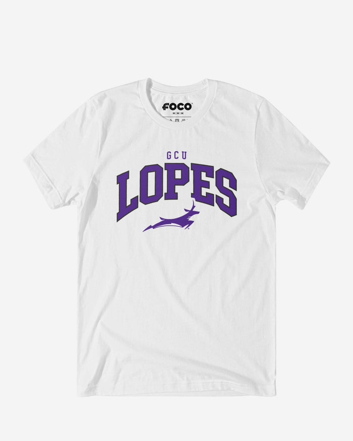 Grand Canyon Antelopes Classic Logo T-Shirt FOCO White S - FOCO.com