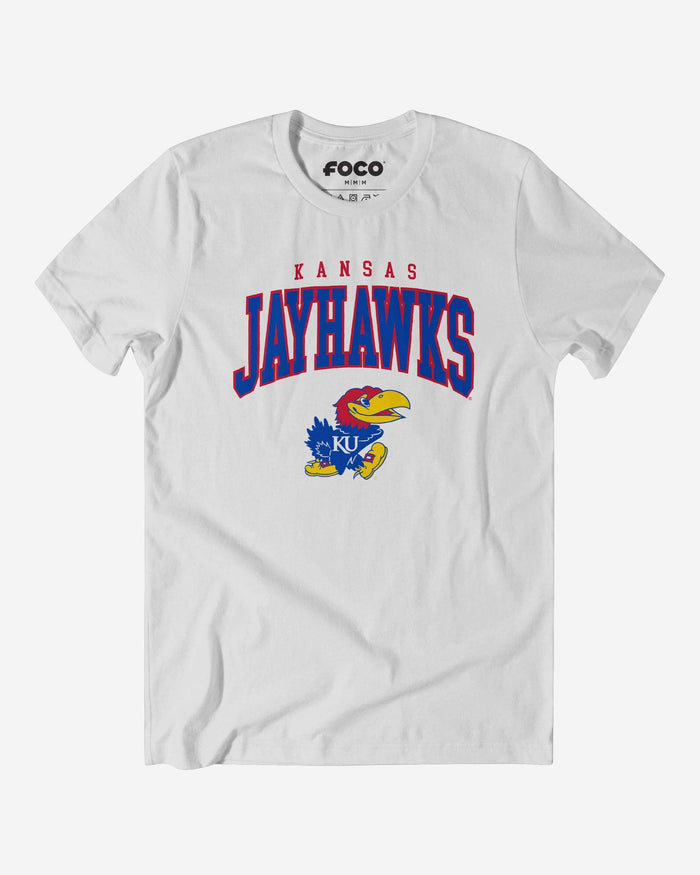 Kansas Jayhawks Classic Logo T-Shirt FOCO White S - FOCO.com